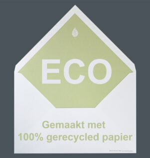 100% recycled enveloppen